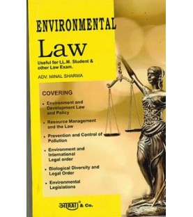 Aarti Publication Environmental law by Minal Sharma For LLM Students 